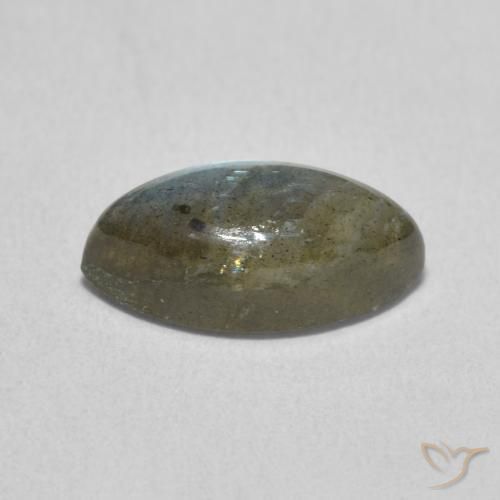 2.57克拉天然拉长石，榄尖形，半透明