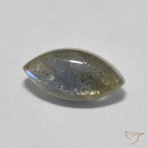 2.51克拉天然拉长石，榄尖形，半透明