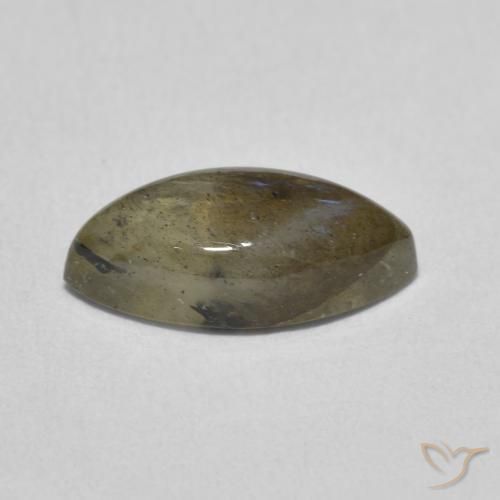 3.35克拉天然拉长石，榄尖形，半透明