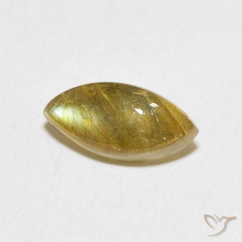 1.91克拉天然拉长石，榄尖形，半透明