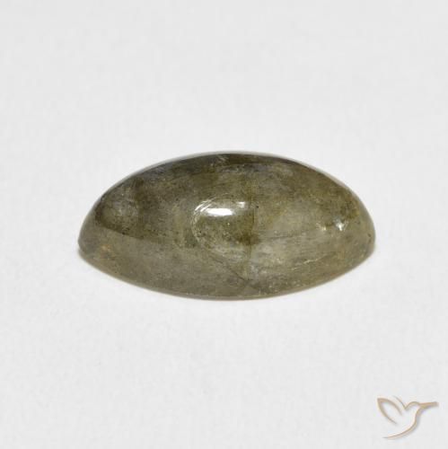 5.28克拉天然拉长石，榄尖形，半透明
