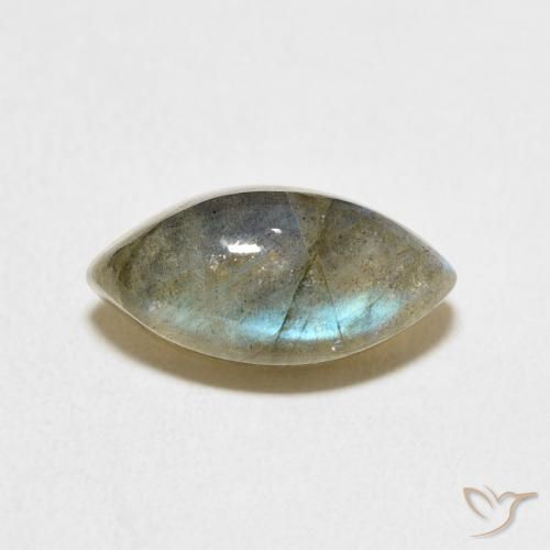 4.20ct 天然 彩色 拉长石, 榄尖形, 半透明, Photo A