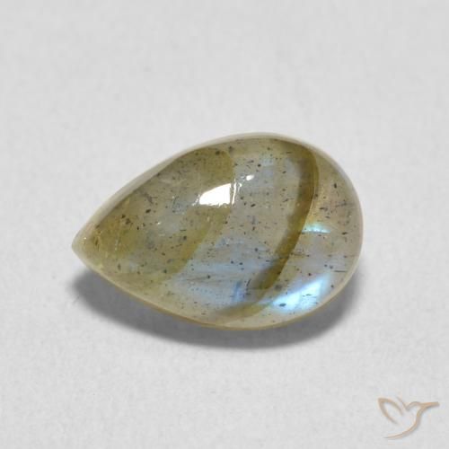 2.33ct 天然 彩色 拉长石, 梨形, 半透明