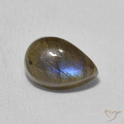 1.93克拉天然拉长石，梨形，半透明