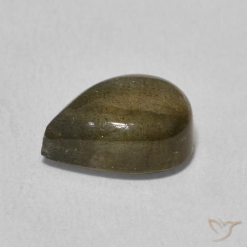 2.49克拉天然拉长石，梨形，半透明