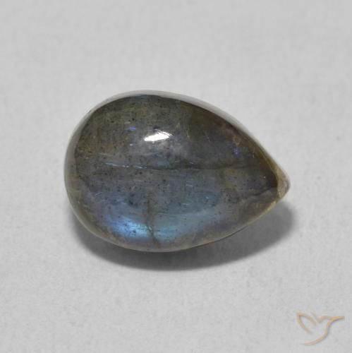 2.68ct 天然 彩色 拉长石, 梨形, 半透明