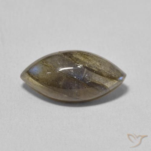 3.25ct 天然 彩色 拉长石, 榄尖形, 半透明
