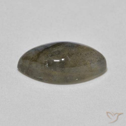 3.58克拉天然拉长石，榄尖形，半透明