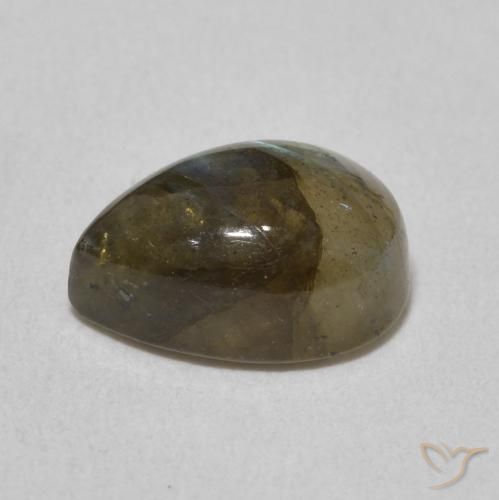 2.48克拉天然拉长石，梨形，半透明