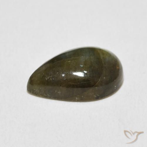 3.62克拉天然拉长石，梨形，半透明