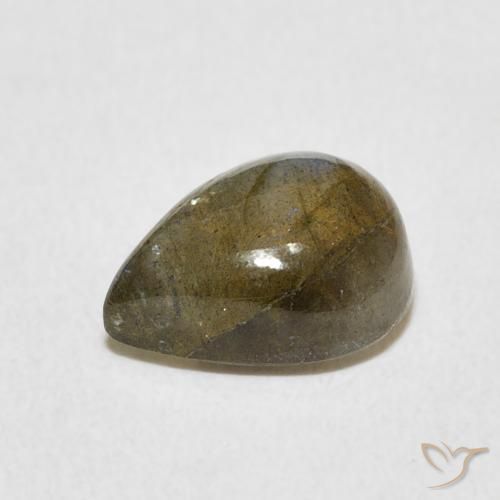 2.65克拉天然拉长石，梨形，半透明