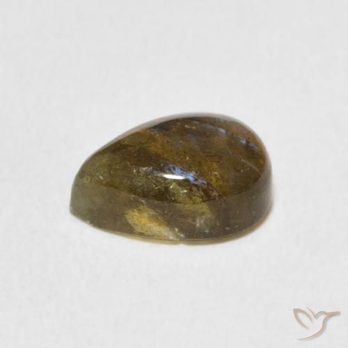 1.80克拉天然拉长石，梨形，半透明