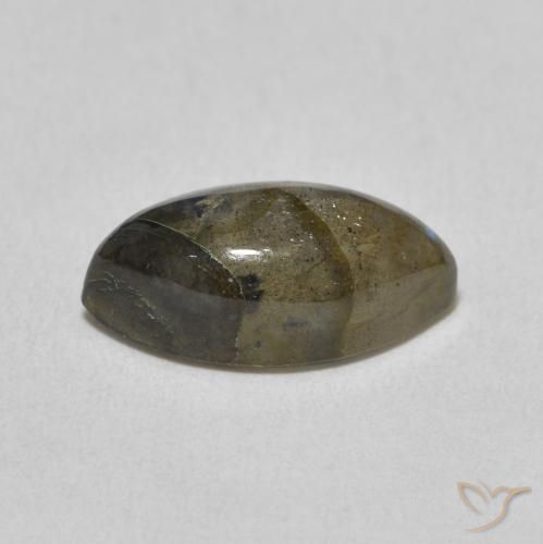 3.87克拉天然拉长石，榄尖形，半透明