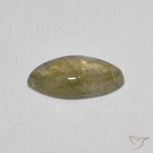1.18克拉天然拉长石，榄尖形，半透明
