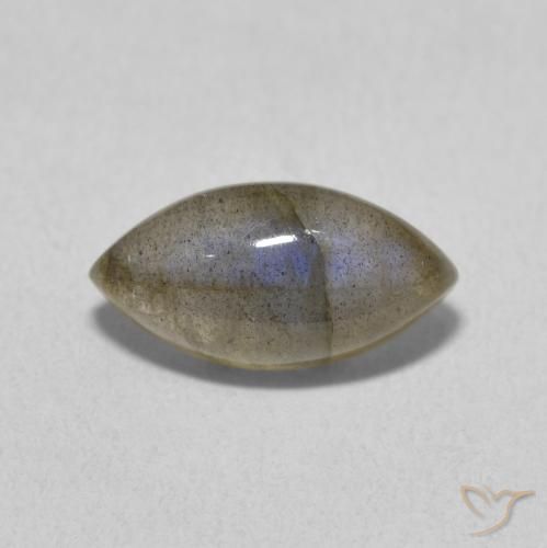 2.39ct 天然 彩色 拉长石, 榄尖形, 半透明