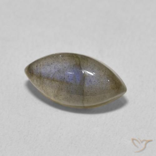 2.39克拉天然拉长石，榄尖形，半透明