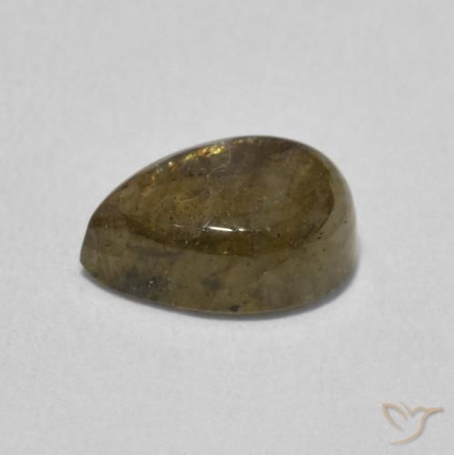 1.66克拉天然拉长石，梨形，半透明