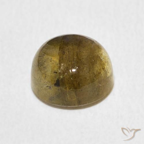 2.54克拉天然拉长石，圆形的，半透明