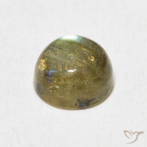 1.86克拉天然拉长石，圆形的，半透明
