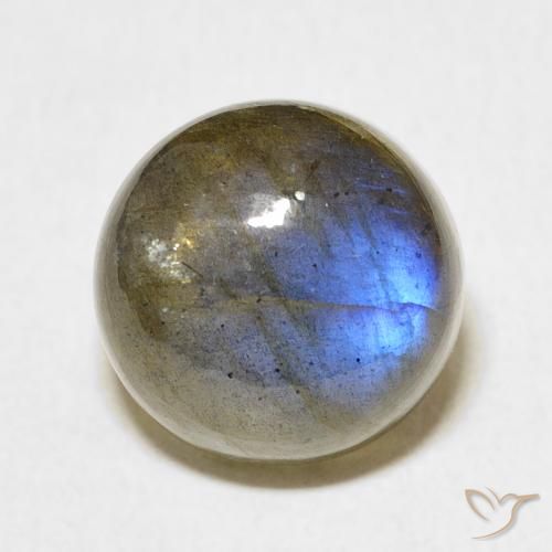 8.22ct 天然 彩色 拉长石, 圆形的, 半透明