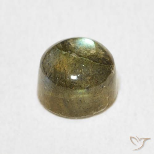 1.34克拉天然拉长石，圆形的，半透明