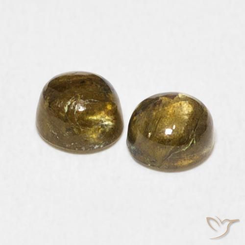 1.37克拉天然拉长石，圆形的，半透明