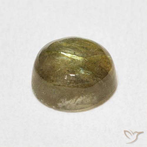1.64克拉天然拉长石，圆形的，半透明