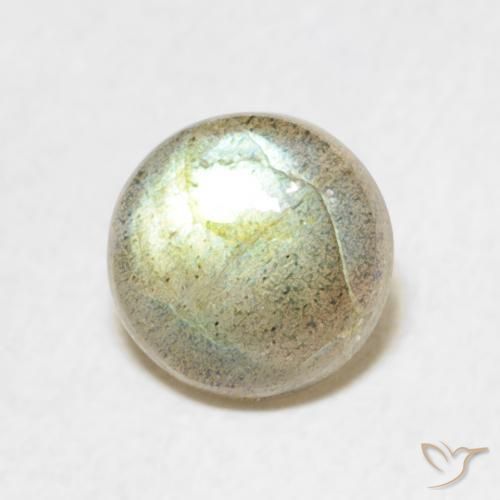 1.26克拉天然拉长石，圆形的，半透明
