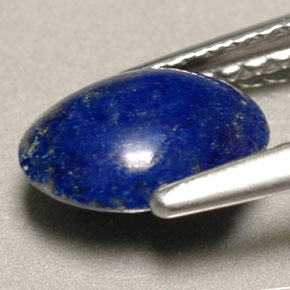 0.81克拉天然青金石，椭圆形切割，7.9×5.8毫米，不透明