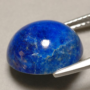 5.83克拉天然青金石，椭圆形切割，12.3×10.8毫米，不透明