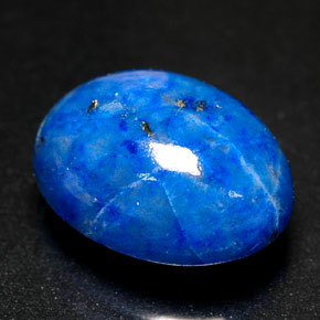 5.76克拉天然青金石，椭圆形切割，12.9×9.8毫米，不透明