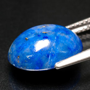 5.76克拉天然青金石，椭圆形切割，12.9×9.8毫米，不透明