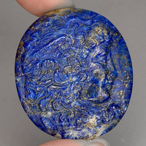 42.59克拉天然青金石，异形，31.7×27.9毫米，不透明