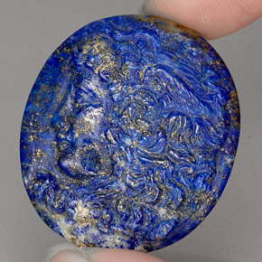 42.59克拉天然青金石，异形，31.7×27.9毫米，不透明