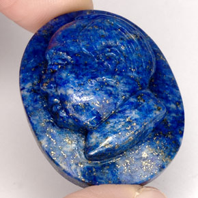 55.96克拉天然青金石，异形，30.4×23.9毫米，不透明