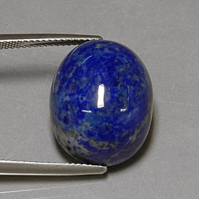 25.84克拉天然青金石，椭圆形切割，18.8×14.9毫米，不透明