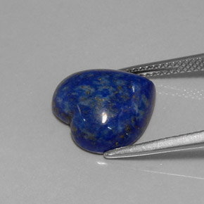 5.89克拉天然青金石，心形，12.6×12.3毫米，不透明