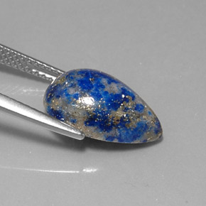 5.64克拉天然青金石，梨形，不透明