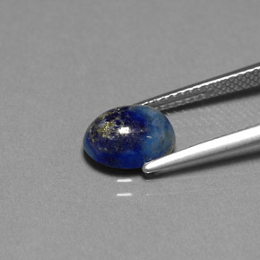 2.16克拉天然青金石，椭圆形切割，9.2×7.6毫米，不透明