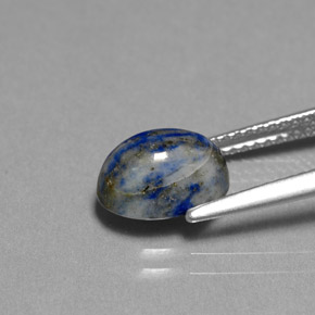 2.55克拉天然青金石，椭圆形切割，9.2×6.8毫米，不透明