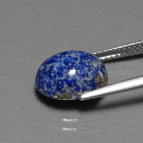 4.06克拉天然青金石，椭圆形切割，11.2×9.6毫米，不透明