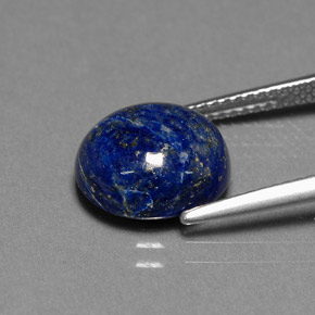 4.58克拉天然青金石，椭圆形切割，11×9.9毫米，不透明
