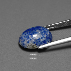4.59克拉天然青金石，椭圆形切割，12.2×9.5毫米，不透明