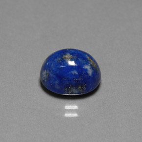 4.87克拉天然青金石，椭圆形切割，10.9×8.6毫米，不透明