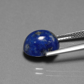 4.87克拉天然青金石，椭圆形切割，10.9×8.6毫米，不透明