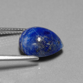 4.92克拉天然青金石，梨形，11.9×10.1毫米，不透明