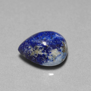 4.96克拉天然青金石，梨形，12.1×9.9毫米，不透明