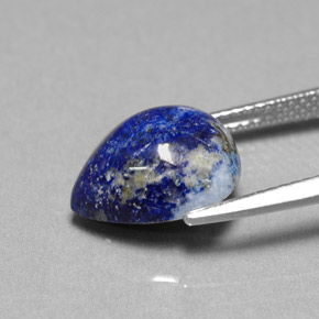 4.96克拉天然青金石，梨形，12.1×9.9毫米，不透明