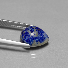5.38克拉天然青金石，梨形，12.1×10毫米，不透明