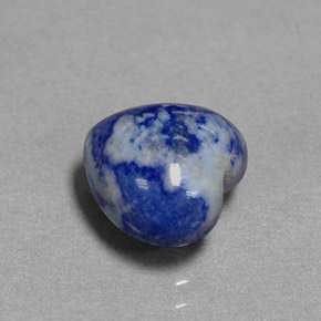 3.13克拉天然青金石，心形，9.3×8.9毫米，不透明